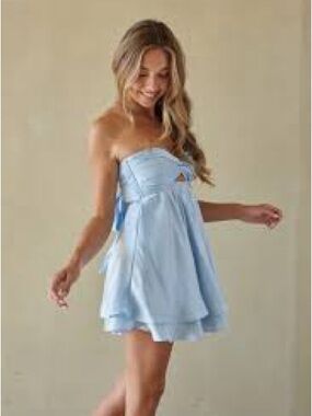 American Threads Gabby Twist Babydoll Dress